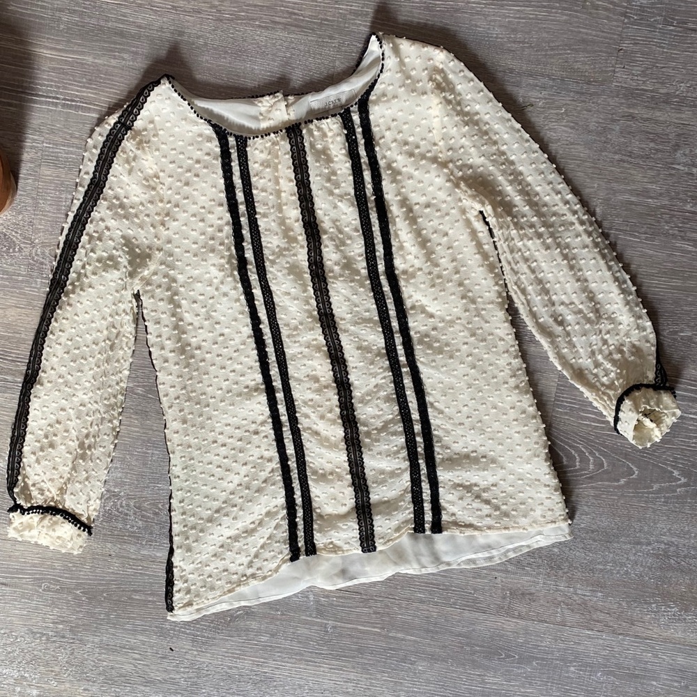 J.Crew Button Back Blouse